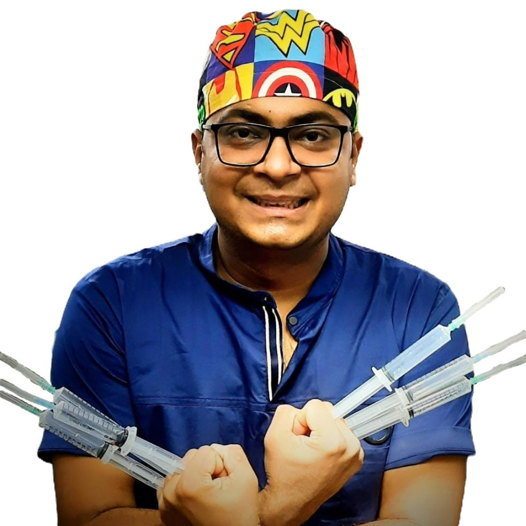 Quirky cotton scrub caps for doctors