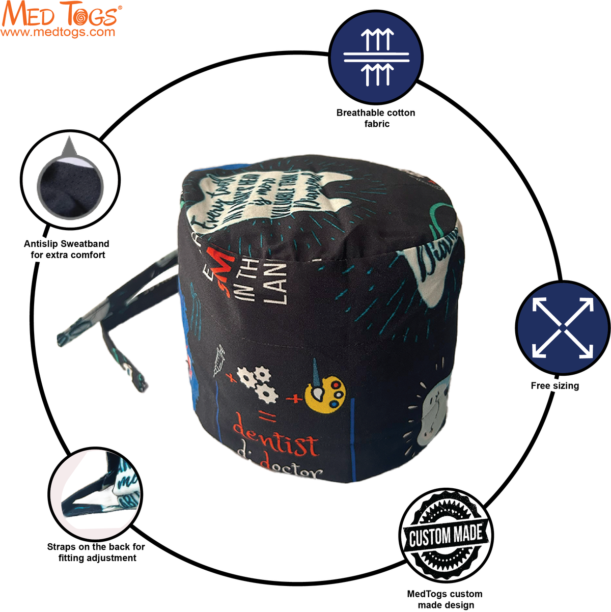 Dentist Must Have - Unisex Scrub Cap