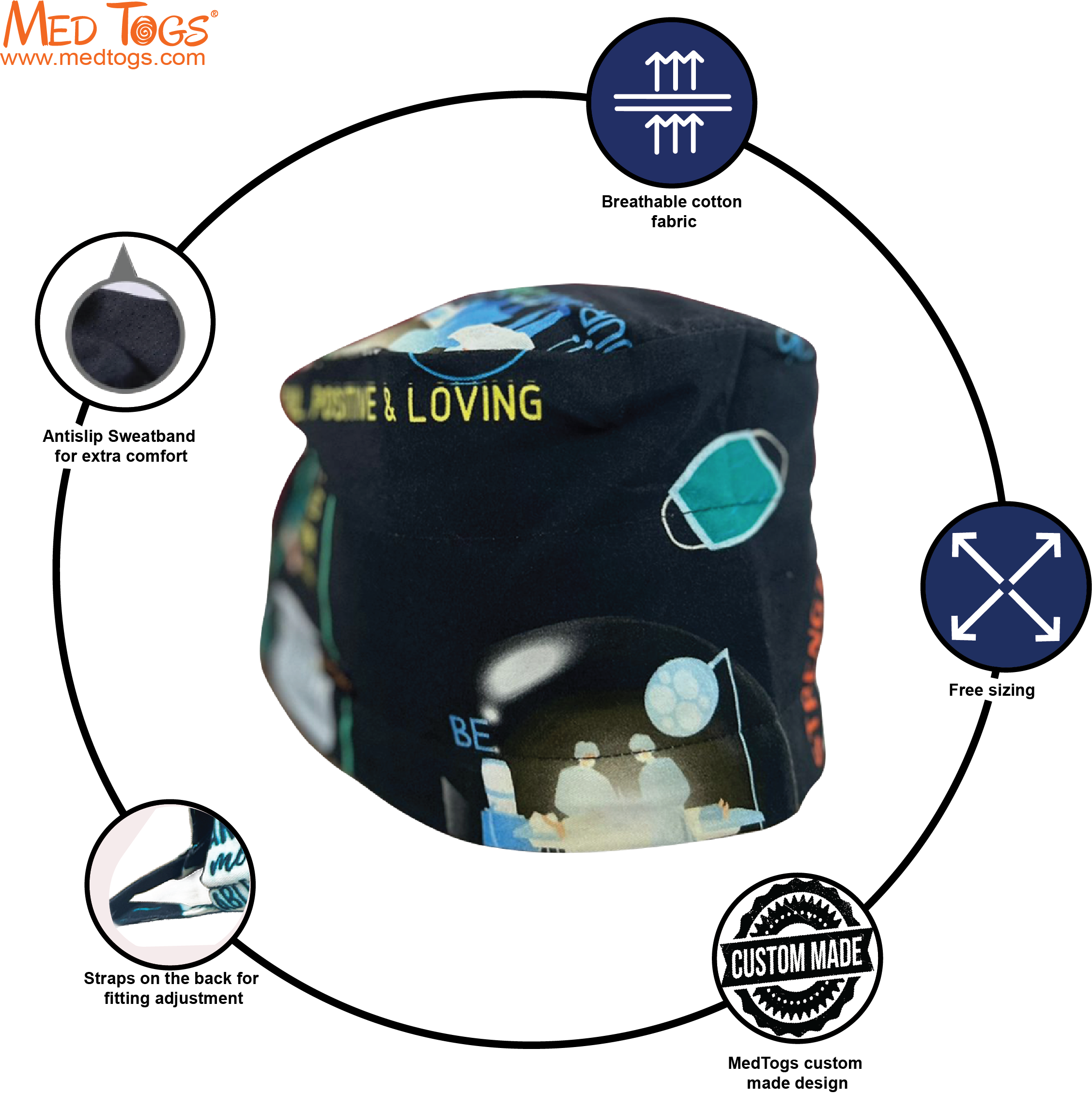 OT vibes: Unisex Scrub Cap