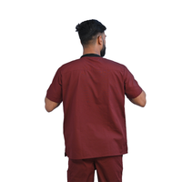 Classic Amethyst Ribbed Zip neckline scrubs