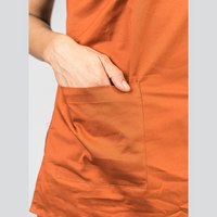 Euphoria Orange zip neck women scrubs