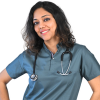 Chinese high collar slate women doctor scrubs in cotton stretchable fabric for hospital wear