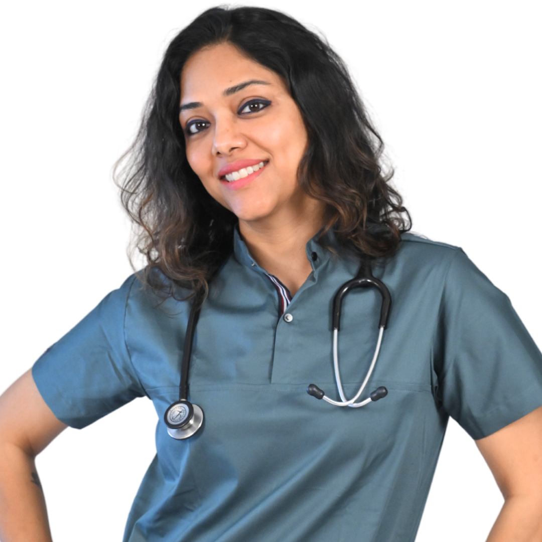 Chinese high collar slate women doctor scrubs in cotton stretchable fabric for hospital wear