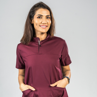 Amethyst High neck Women Scrubs