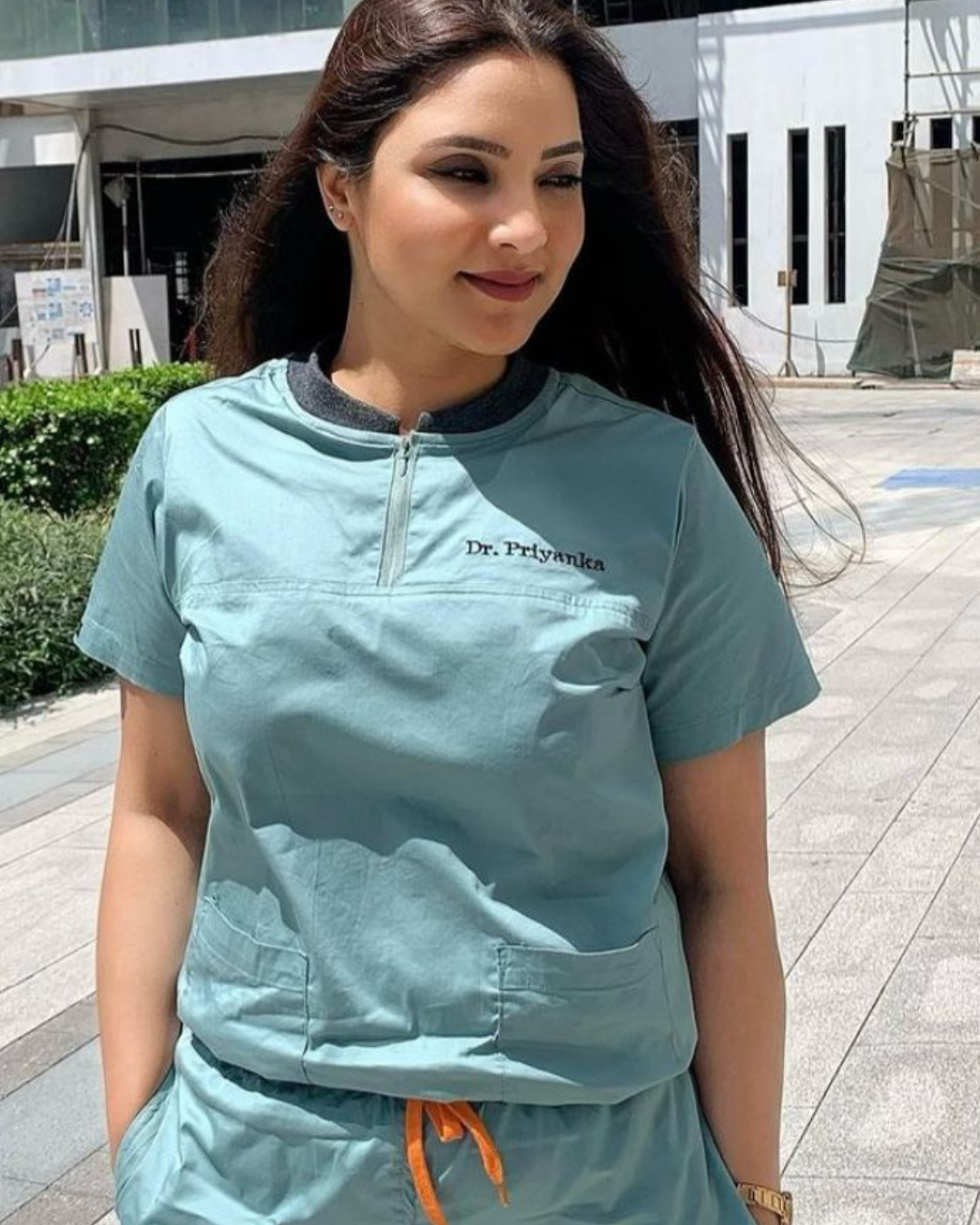 scrubs for women doctors in comfortable cotton stretchable fabric with custom sizes available