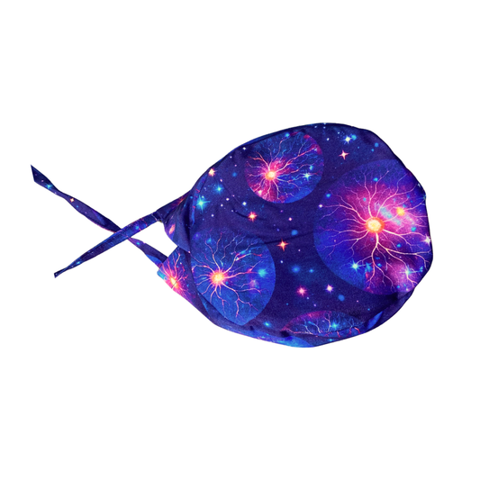 Breathable ophthalmology OT surgical scrub cap with retina themed print