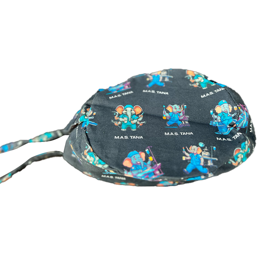 MASTANA medico black: Unisex Scrub Cap