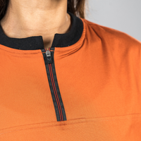 Euphoria Orange zip neck women scrubs