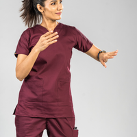 Amethyst V neck Womens Scrubs