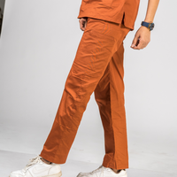 Euphoria Orange zip neck women scrubs