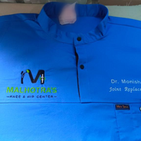 Men Highneck cotton stretchable scrub tops