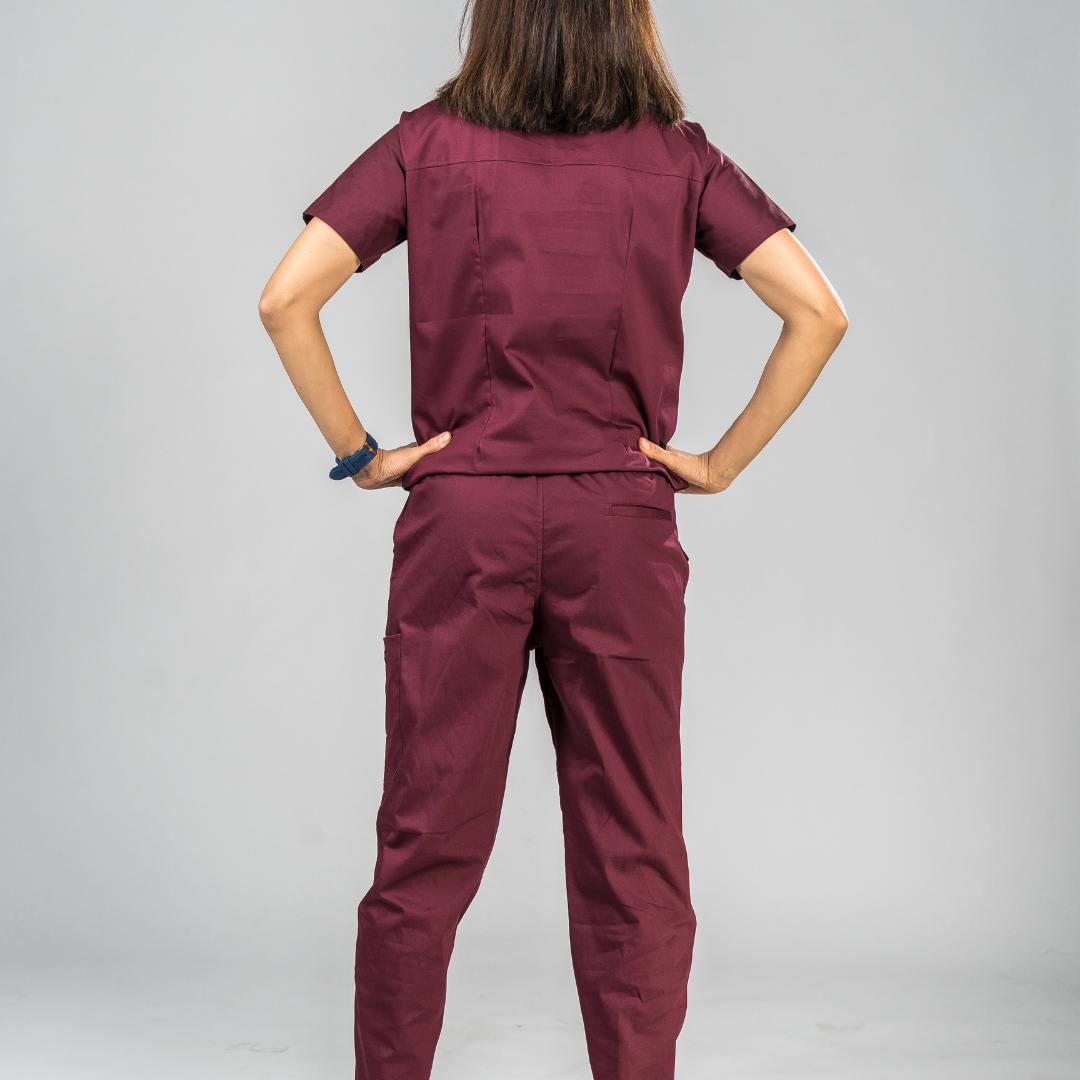 Amethyst High neck Women Scrubs