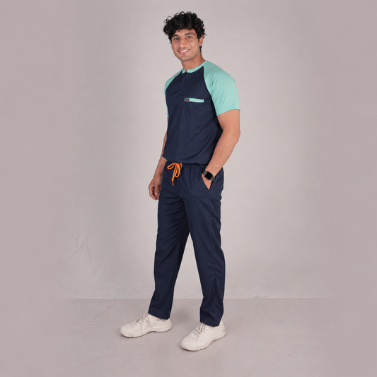 Pro-fit Navy Mint Dual Scrubs