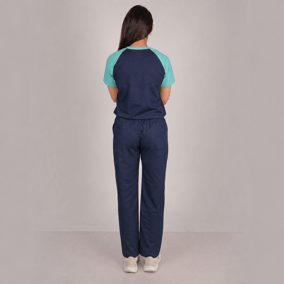 Pro-fit Navy Mint Dual Women's Scrubs