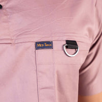 Salmon High Neck Stretch Scrubs