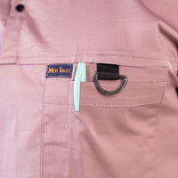 Salmon High Neck Stretch Scrubs