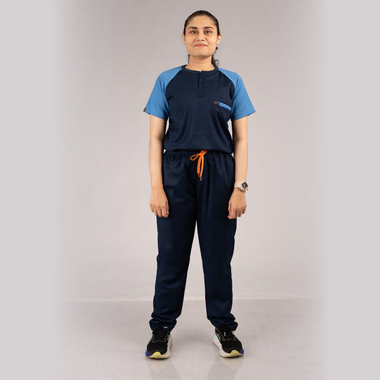 Pro-fit Navy Ocean Dual women scrubs