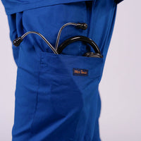 Air Blue zip neck women doctor scrubs