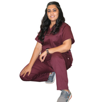 Amethyst V neck Womens Scrubs