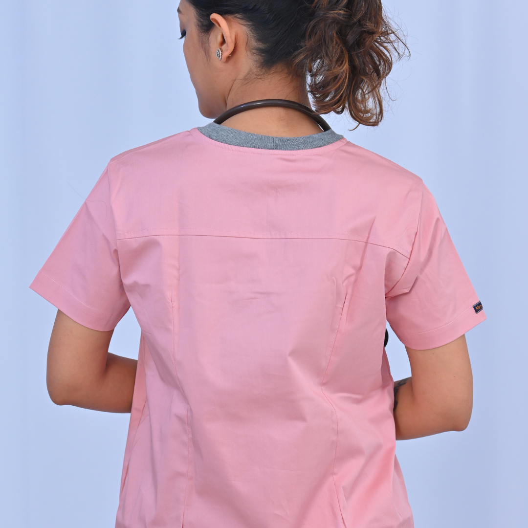 Athena zip neck women doctor scrubs