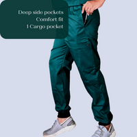 Vital green zip neck women scrubs