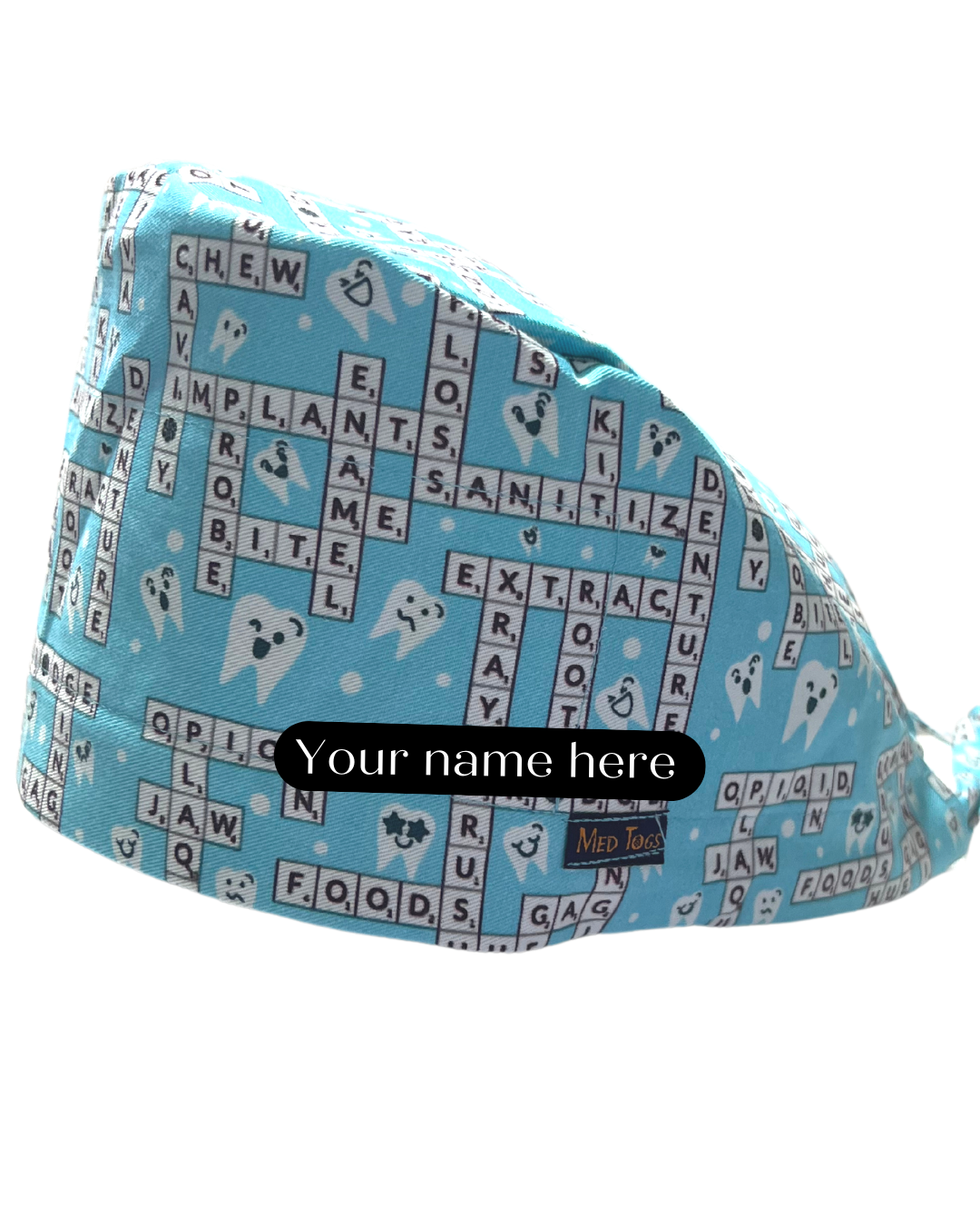 Dentist Scrabble Scrub Cap (2 sizes available)