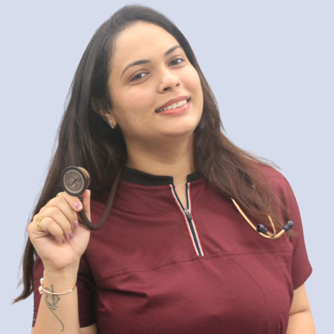 Amethyst zip neck women scrubs