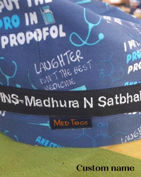 Anaesthesiologist Scrub Cap (2 sizes available)
