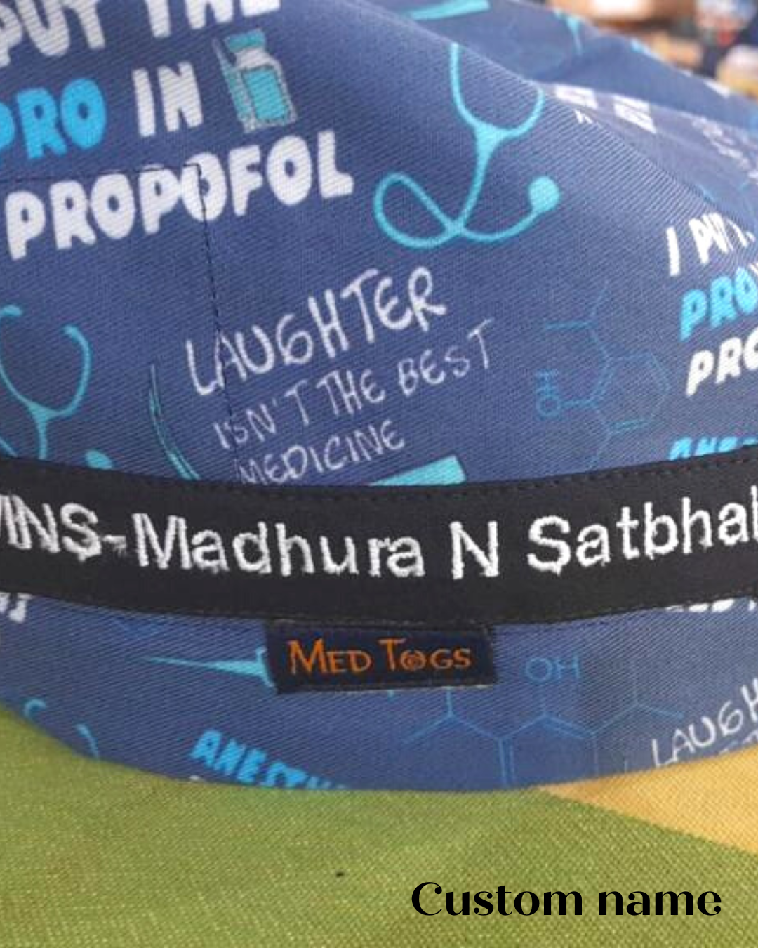 Anaesthesiologist Scrub Cap (2 sizes available)
