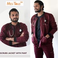 Cotton Stretchable Scrub Jacket and Pant Set