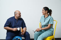 Serenity mint zip neck women scrubs