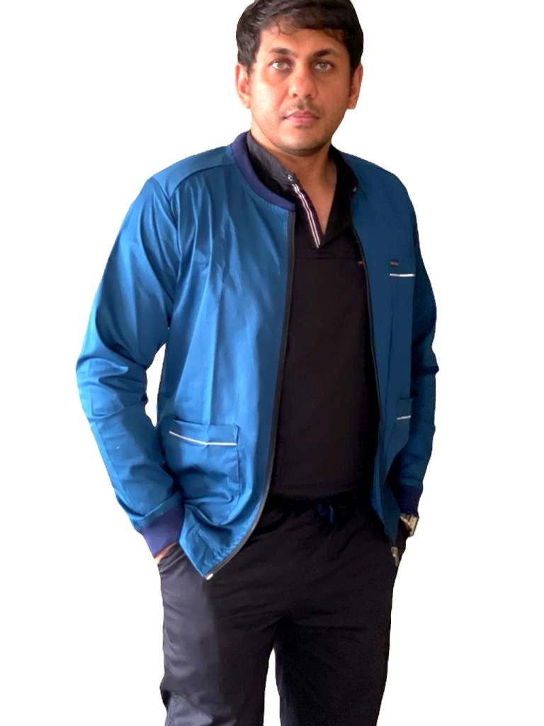 Cotton Stretchable Scrub Jacket and Pant Set