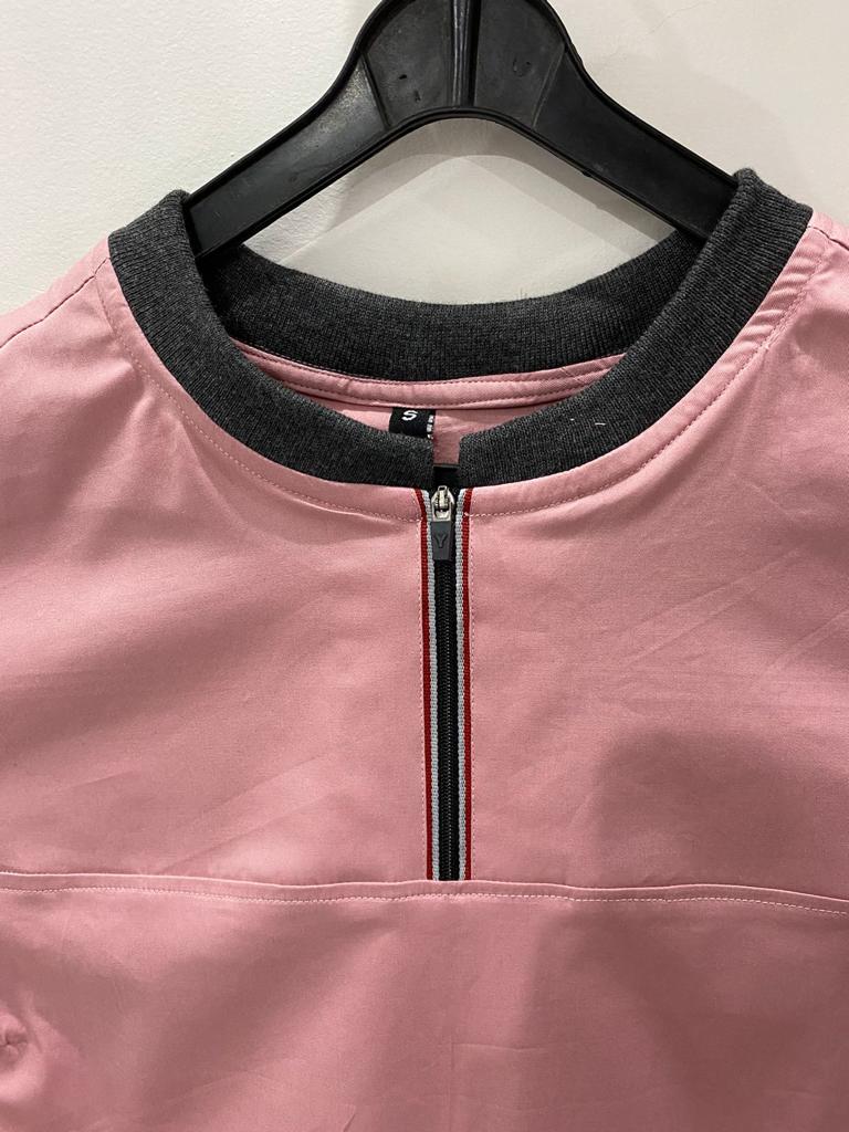 Women Ribneck cotton stretchable scrub tops