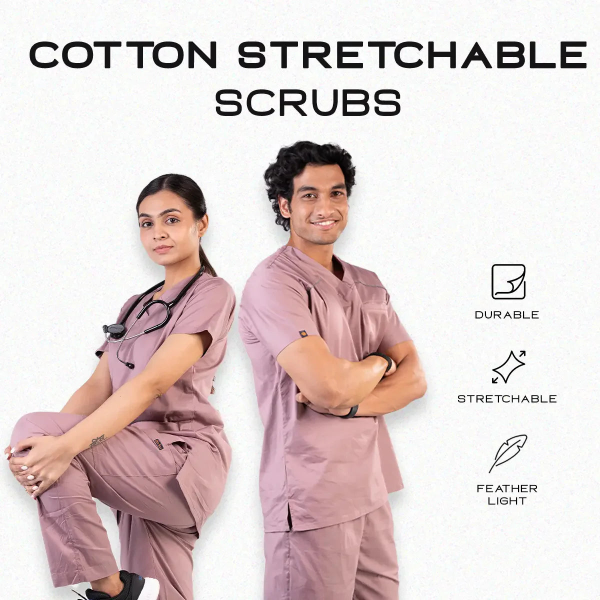 All Cotton Stretchable Scrubs