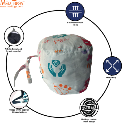 Animal love (Vet): Unisex Scrub Cap