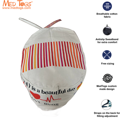 Saving lives (Cardiac theme) -  Unisex Scrub Cap