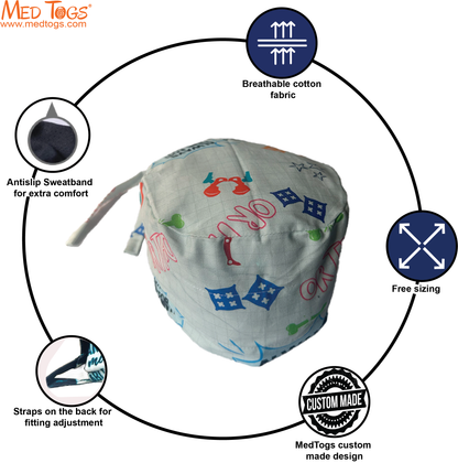 Ortho scrub cap -  Unisex Scrub Cap