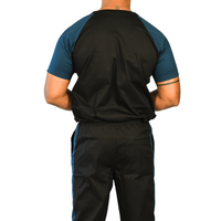 Black blue stretchable premium cotton scrubs for surgeons 