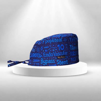 Endovascular surgical scrub cap for vascular surgeons and healthcare professionals