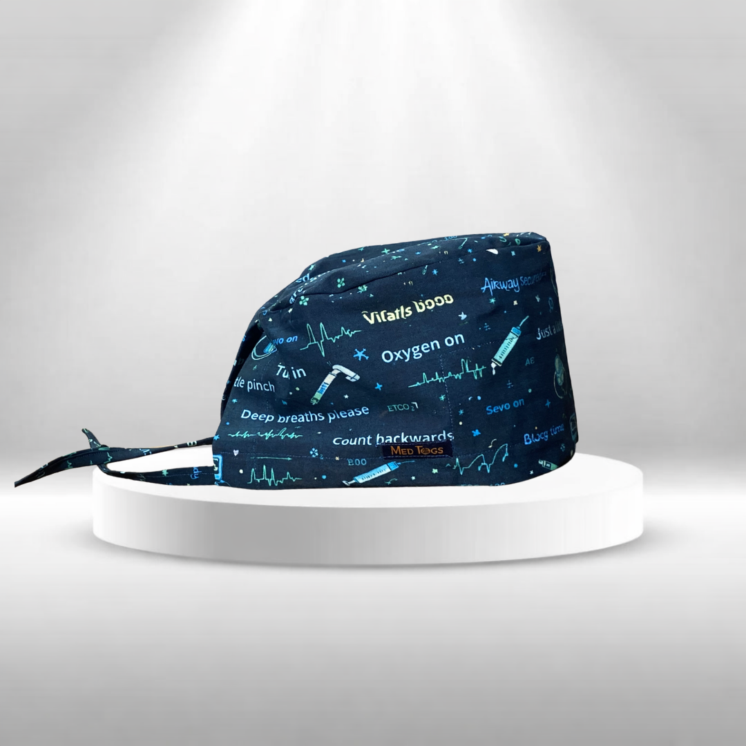anaesthesiologist printed scrub cap