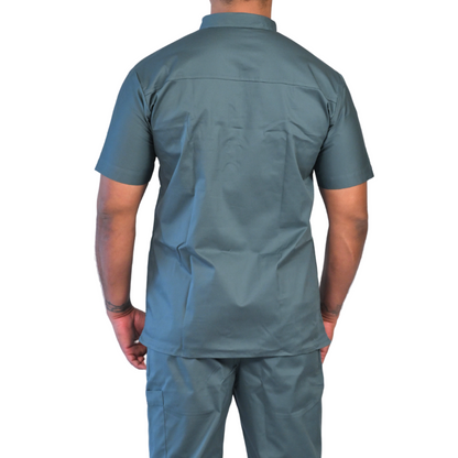 Standing collar men doctor scrubs from sizes xs to 4xl and custom sizes