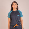 Pro-fit Navy and Peacock Blue Dual women scrubs