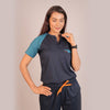 Pro-fit Navy and Peacock Blue Dual women scrubs