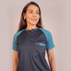 Pro-fit Navy and Peacock Blue Dual women scrubs