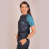 Pro-fit Navy and Peacock Blue Dual women scrubs