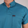Pro-fit Peacock Blue High Neck Men scrubs