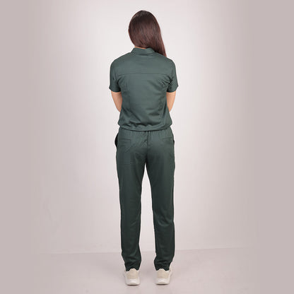 Pro-fit Nature Green Highneck Women scrubs