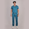 Pro-fit Peacock Blue Vneck Men scrubs