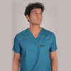 Pro-fit Peacock Blue Vneck Men scrubs
