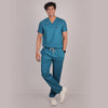 Pro-fit Peacock Blue Vneck Men scrubs